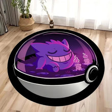 Lade das Bild in den Galerie-Viewer, Runder Teppich im Pokeball Look
