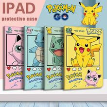 Load the image into the gallery viewer, Pokemon iPad Air Pro Smartcover with Pikachu, Bulbasaur, Squirtle, Jigglypuff motifs