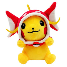 Lade das Bild in den Galerie-Viewer, 4er Set Pikachu Cosplay Stofftiere
