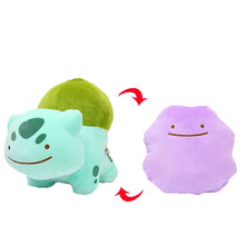 Load the image into the gallery viewer, Transform Ditto Plush Pokemon transforms into Snorlax, Pikachu, Squirtle etc.
