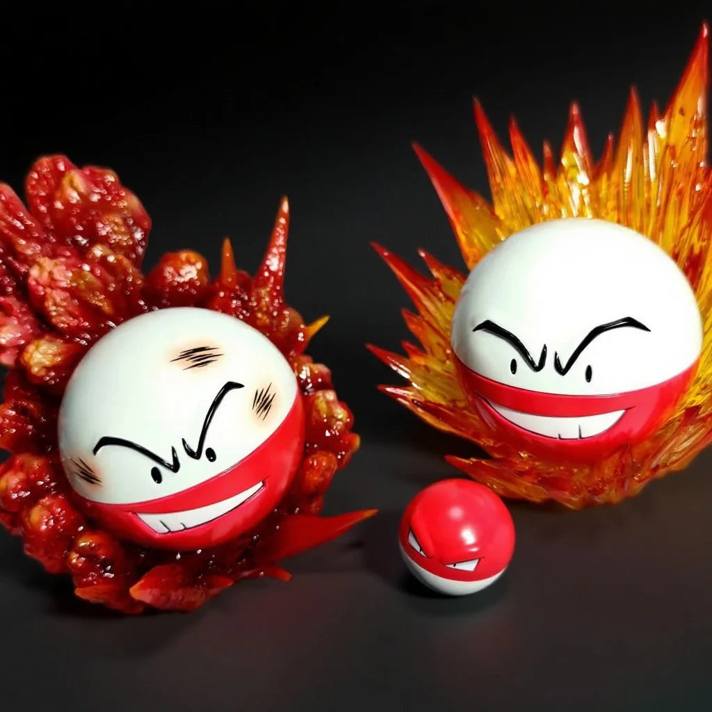 Lektrobal Elektrode und Voltobal  Voltorb Figuren Set Pokemon (ca. 10cm / 3cm)