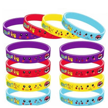 Lade das Bild in den Galerie-Viewer, 12 Stk. Kinder Armbänder mit Pikachu Motiven
