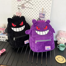Lade das Bild in den Galerie-Viewer, Cooler Gengar Rucksack in Schwarz oder Lila für Freizeit, Schule etc.
