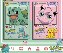 Load the image into the gallery viewer, Pokemon iPad Air Pro Smartcover with Pikachu, Bulbasaur, Squirtle, Jigglypuff motifs