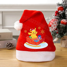 Lade das Bild in den Galerie-Viewer, Weihnachtliche Pikachu Pokemon Mütze für Kinder oder Erwachsene

