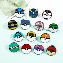 Lade das Bild in den Galerie-Viewer, Pokemon Ball Pokebälle als Pin Brosche
