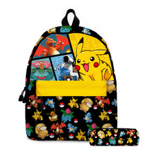 Lade das Bild in den Galerie-Viewer, Pikachu Rucksack mit Federmappe im praktischen Set kaufen
