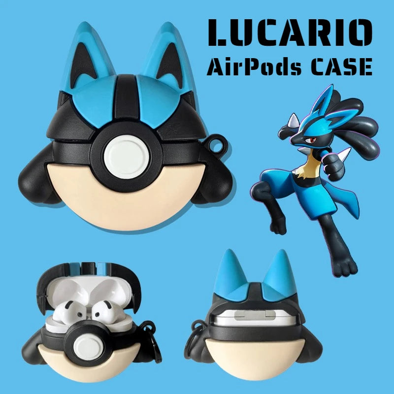 Lade das Bild in den Galerie-Viewer, Lucario Schutz Case für Apple AirPods Case 1 2 3 Airpod Pro