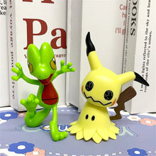 Lade das Bild in den Galerie-Viewer, 6er Set Pokemon Figuren mit Mimigma  Mimikyu, Dratini, Froxy Froakie, Geckarbor Treecko, Plinfa
