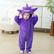 Lade das Bild in den Galerie-Viewer, Niedlicher Gengar Onesie Pyjama Cosplay für Kinder
