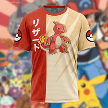 Lade das Bild in den Galerie-Viewer, Stylishe Bunte Sommer T-Shirts Trikots mit vielen Pokemon Motiven
