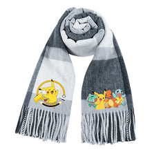 Lade das Bild in den Galerie-Viewer, Wärmender Pokemon Pikachu Winterschal für die kalte Jahreszeit
