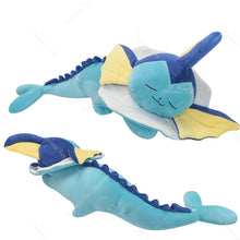 Load the image into the gallery viewer, Cute sleeping Aquana Vaporeon cuddly Pokemon (approx. 65cm)