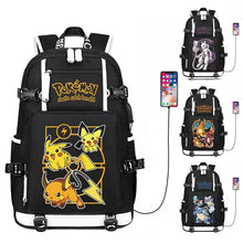 Lade das Bild in den Galerie-Viewer, Glurak, Mewtu, Gengar, Turok Rucksack mit USB Port (ca. 47x30x15cm)
