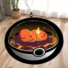 Lade das Bild in den Galerie-Viewer, Runder Teppich im Pokeball Look
