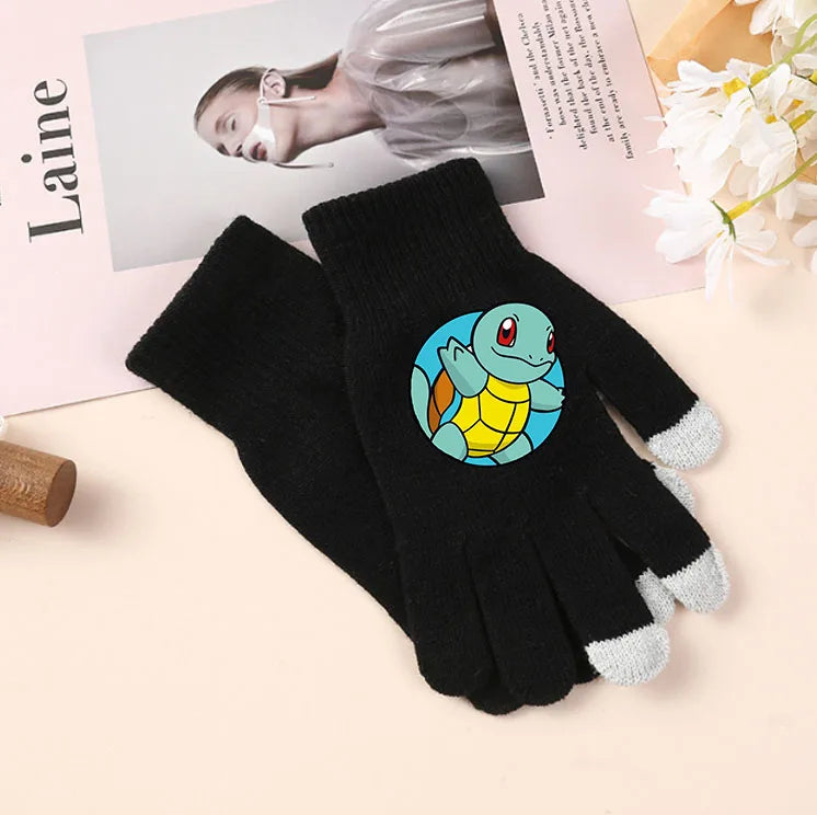 Winterhandschuhe mit verschiedenen Pokemon Motiven
