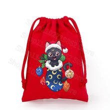 Lade das Bild in den Galerie-Viewer, Weihnachtliche Pokemon Pikachu Tassche mit Kordel für Nikolaus, Weihnachten Geschenke etc.

