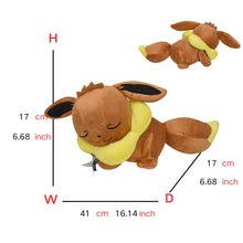 Carga la imagen en el visor de la galería: Peluche de Eevee durmiendo (aprox. 35 cm)
