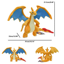 Lade das Bild in den Galerie-Viewer, 5 Stk. Gliurak Charizard Evolutionen Kuscheltiere Set
