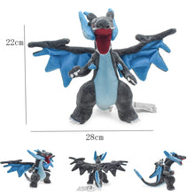 Lade das Bild in den Galerie-Viewer, 5 Stk. Gliurak Charizard Evolutionen Kuscheltiere Set
