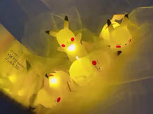 Load and play videos in the gallery viewer, cute Pikachu lamp night light in different designs