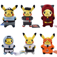 Compra 6 peluches Pokemon Pikachu Cosplay (aprox. 20 cm) Team Rocket