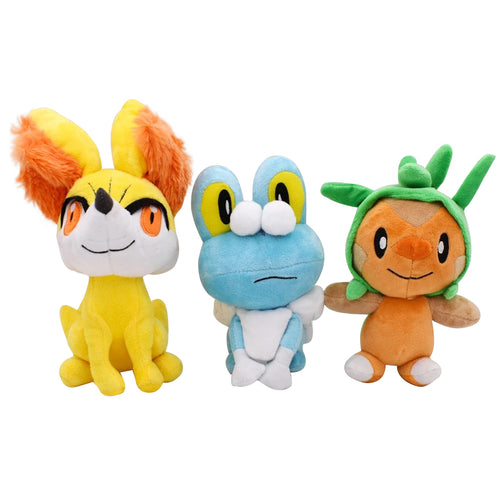 Igamaro / Chespin, Fynx / Fennekin oder Froxy / Froakie Pokemon Stofftier (ca. 17-24cm) kaufen