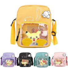 Cargue la imagen en el visor de la galería, compre la bolsa de mensajero Pokémon Pikachu con un frente transparente