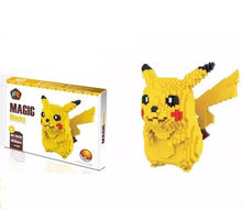 Téléchargez l'image dans la visionneuse de la galerie, achetez des blocs magiques Pokémon Pikachu Building Block, 1650 pièces