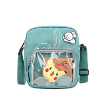 Load the image into the gallery viewer, buy the Pokémon Pikachu Messenger Bag with a transparent front