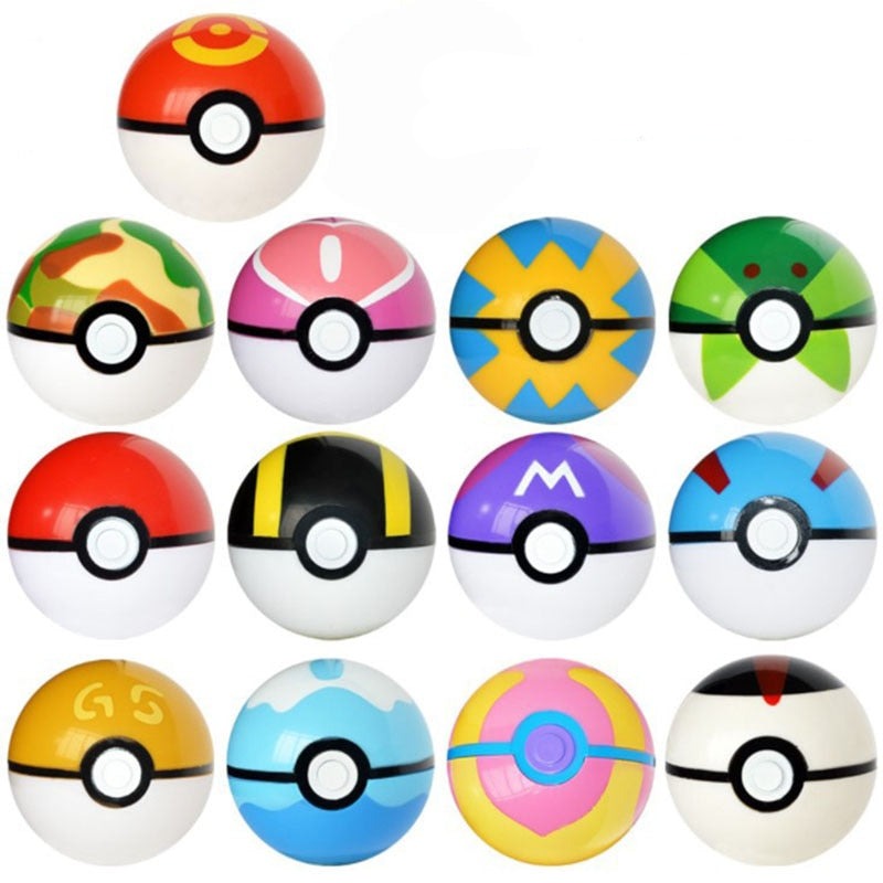 Coole Pokémon Bälle im Set - 6, 10 oder 13 Bälle aus robusten Kunststoff kaufen