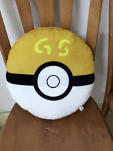 Load the image into the gallery viewer, Buy Large plush Pokéball cushion approx. 40x40cm