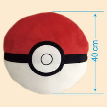 Load the image into the gallery viewer, Buy Large plush Pokéball cushion approx. 40x40cm