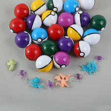 Lade das Bild in den Galerie-Viewer, 50 Stück Pokémon Pokébälle, gefüllt mit Figuren und Sticker kaufen
