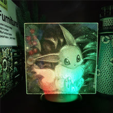 Load the image into the gallery viewer, Buy 3D LED Hologram Night Lamp Pokémon Eevee Eevee