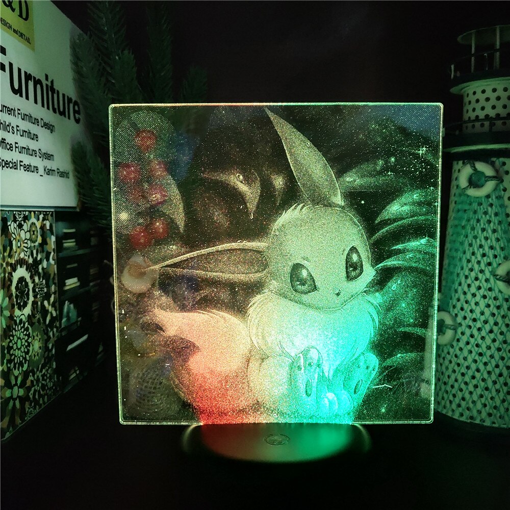 3D LED Hologramm Nachtlampe Pokémon Evoli Eevee kaufen