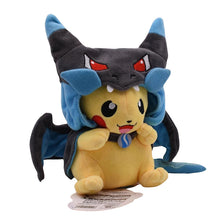 Cargue la imagen en el visor de la galería para comprar el juguete de peluche Kawaii Pikachu Cosplay Charizard / Charizard Pokemon