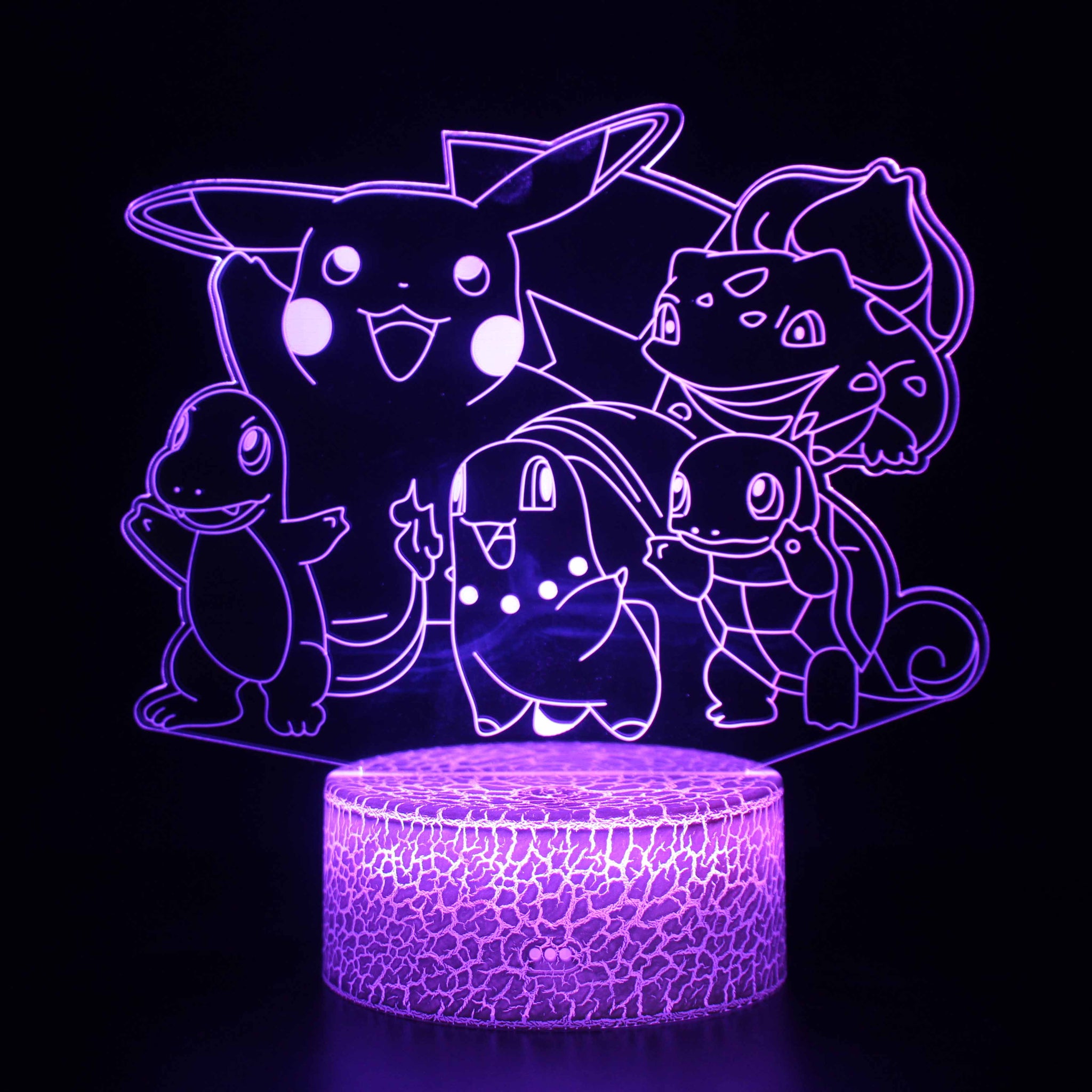 Pokemon Go 3D Lampe mit Farbwechsel Tischlampe)