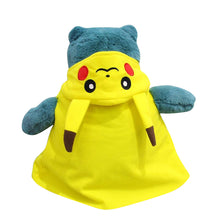 Load the picture into the gallery viewer, buy Relaxo Snorlax cosplay as Eevee or Pikachu stuffed animal (approx. 30cm)