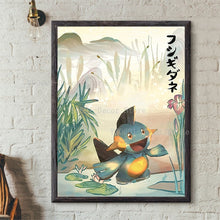Cargue la imagen en el visor de la galería, compre un póster de Pokémon al estilo japonés Lámina artística