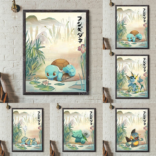 Pokémon Poster Kunstdruck im japanischen Stil kaufen