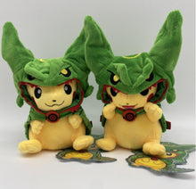 Cargue la imagen en el visor de la galería, compre el peluche de Pokémon Pikachu Rayquaza Cosplay de aproximadamente 23 cm
