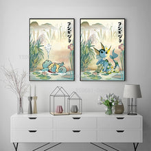 Carica l'immagine nel visualizzatore della galleria, Acquista Pokemon Poster Stampa artistica in stile giapponese