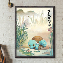 Cargue la imagen en el visor de la galería, compre un póster de Pokémon al estilo japonés Lámina artística
