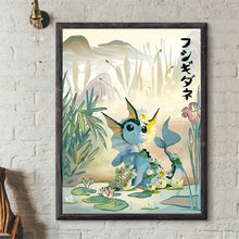 Load the image into the gallery viewer, buy Pokemon Poster Japanese Style Art Print