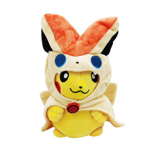 Plüschfigur Pokémon Pikachu verkleidet als Victini, ca. 20 cm kaufen