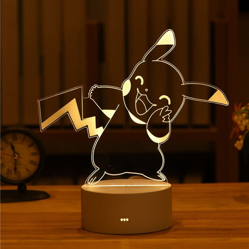 POKEMON PIKACHU LUCE notturna incandescente da comodino giocattolo per POKEMON PIKACHU LUCE notturna incandescente da comodino giocattolo per