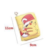 Cargue la imagen en el visor de la galería, compre una linda billetera Pokémon con estampado de Pikachu en varios diseños
