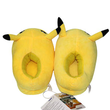 Cargue la imagen en el visor de la galería, compre cálidas pantuflas Pokémon de felpa para niños (motivo de Pikachu)