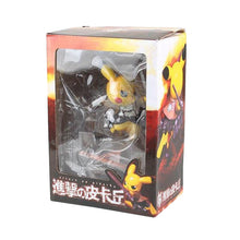 Load the image into the gallery viewer, buy Pikachu Cosplay Attack on Titan action figure
